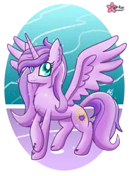 Size: 733x1000 | Tagged: safe, artist:clouddg, derpibooru import, oc, oc:princess crystal, unofficial characters only, alicorn, pony, alicorn oc, solo