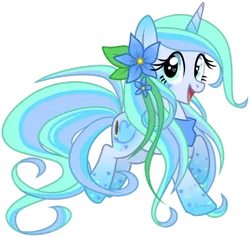 Size: 918x870 | Tagged: safe, artist:jojuki, derpibooru import, oc, oc:ocean blossom, unofficial characters only, pony, unicorn, rainbow power, rainbow power-ified, solo