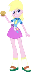 Size: 2618x6000 | Tagged: safe, derpibooru import, edit, derpy hooves, pinkie pie, equestria girls, derpy pie, fusion, recolor, sandals, solo