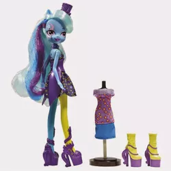 Size: 500x500 | Tagged: safe, derpibooru import, official, trixie, equestria girls, rainbow rocks, brushable, doll, neon rainbow rocks, outfit, toy