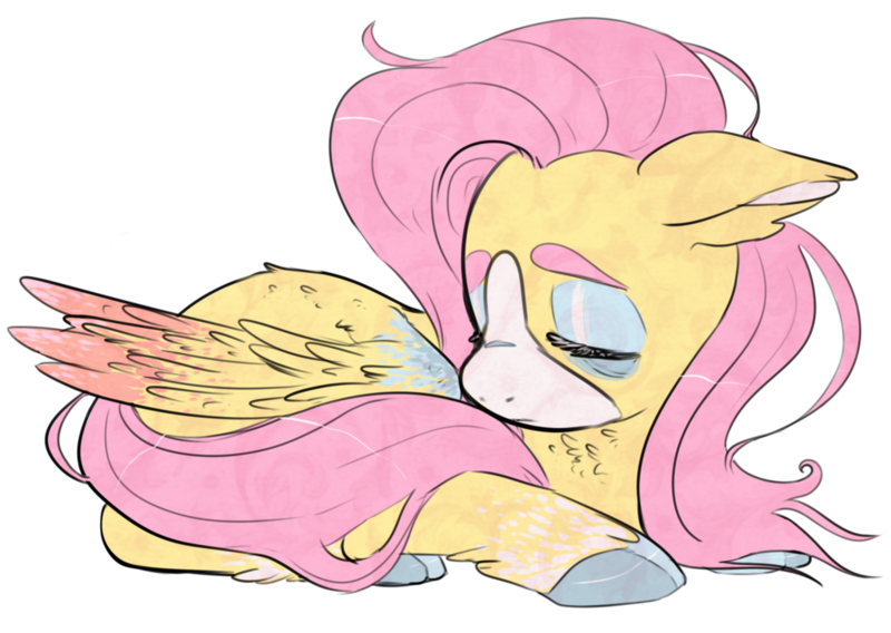 Size: 1023x726 | Tagged: safe, artist:ooyama-kun, derpibooru import, fluttershy, solo