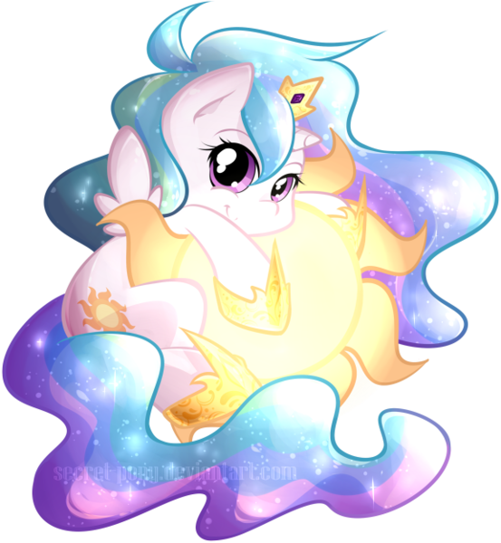 Size: 576x625 | Tagged: safe, artist:secret-pony, derpibooru import, princess celestia, chibi, cute, cutelestia, firefox, looking at you, smiling, solo, sun, tangible heavenly object