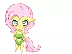 Size: 640x480 | Tagged: anthro, artist:thesombrashyshady, blushing, chibi, derpibooru import, fluttershy, safe, solo