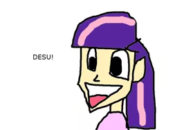 Size: 800x600 | Tagged: 1000 hours in ms paint, derpibooru import, desu, human, humanized, ms paint, safe, solo, twilight sparkle