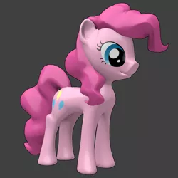 Size: 1280x1280 | Tagged: 3d, 3d model, artist:infinitydash, blender, derpibooru import, pinkie pie, render, safe, solo