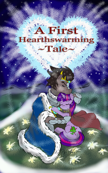 Size: 800x1280 | Tagged: artist:pen-mightier, clover the clever, crystal heart, derpibooru import, female, king sombra, male, safe, shipping, straight