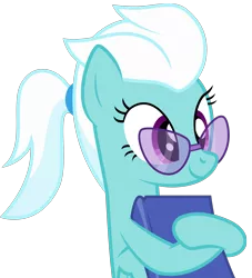 Size: 1500x1649 | Tagged: safe, artist:stainless33, derpibooru import, fleetfoot, pegasus, pony, alternate hairstyle, book, diafleetes, female, glasses, mare, nerd pony, ponytail, simple background, solo, transparent background, vector