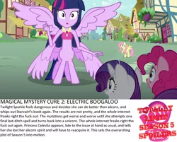 Size: 1280x1029 | Tagged: safe, artist:dtkraus, derpibooru import, edit, edited screencap, screencap, fluttershy, pinkie pie, rarity, twilight sparkle, twilight sparkle (alicorn), alicorn, centaur, seraph, seraphicorn, equestria girls, abomination, multiple wings, mutation, parody, scared, seems legit, seraphicalicorn, this isn't even my final form, totally legit season 5 spoilers, vulgar, wat, what has magic done