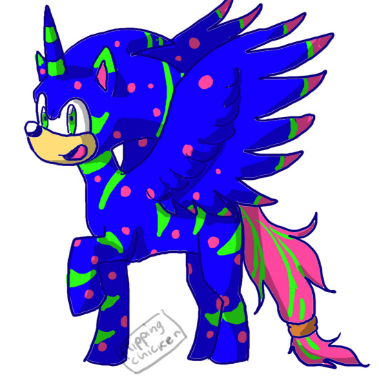 Size: 550x550 | Tagged: safe, derpibooru import, ponified, alicorn, pony, alicornified, parody, rainbow power, rainbow power-ified, simple background, solo, sonic the hedgehog, sonic the hedgehog (series), white background