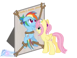 Size: 8000x6000 | Tagged: suggestive, artist:nightmaremoons, derpibooru import, fluttershy, rainbow dash, absurd resolution, alternate hairstyle, bondage, bondage furniture, bound wings, dashsub, feather, female, femsub, flower, flutterdash, flutterdom, heart eyes, lesbian, ponytail, rope, scrunchy face, shipping, simple background, spread eagle, submissive, suspended, tickle torture, tickling, tied up, transparent background, vector, wingding eyes