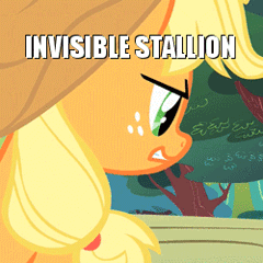 Size: 250x250 | Tagged: animated, applejack, caption, constipated, derpibooru import, edit, edited screencap, female, frown, glare, gritted teeth, image macro, implied sex, innuendo, invisible stallion, meme, out of context, screencap, solo, solo female, source needed, suggestive