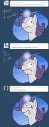 Size: 500x1281 | Tagged: artist:raritybeingdraggedtoherdestiny, ask, derpibooru import, magic, rariquest, rarity, safe, solo, tumblr