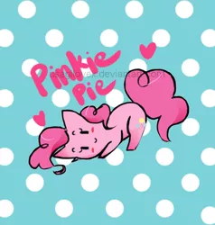 Size: 463x486 | Tagged: artist:usagilovex, blushing, blush sticker, chibi, cute, derpibooru import, diapinkes, looking at you, pinkie pie, safe, solo