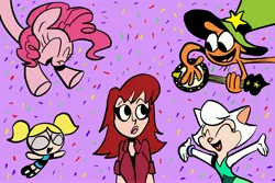 Size: 4500x3000 | Tagged: absurd resolution, artist:joeywaggoner, bubbles (powerpuff girls), cats don't dance, cute, derpibooru import, lauren faust, pinkie pie, safe, sawyer, the powerpuff girls, wander over yonder, wander (wander over yonder)