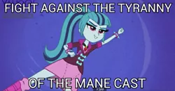 Size: 647x338 | Tagged: safe, derpibooru import, edit, edited screencap, screencap, sonata dusk, equestria girls, rainbow rocks, gem, image macro, meme, ponytail, siren gem, solo