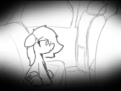 Size: 800x600 | Tagged: safe, artist:storyteller, deleted from derpibooru, derpibooru import, oc, oc:aryanne, unofficial characters only, /mlp/, anonpone in humanestria, anonymous, backseat, black and white, blurry, car, comic, cyoa, grayscale, looking down, love story, monochrome, nazi, sad, sketch, solo, swastika, waking up