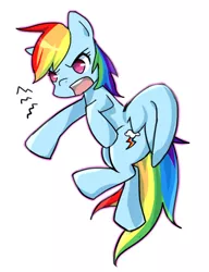 Size: 424x553 | Tagged: artist:c-minded, derpibooru import, pixiv, rainbow dash, safe, solo