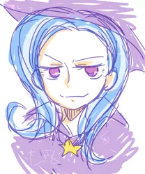 Size: 500x600 | Tagged: artist:c-minded, derpibooru import, human, humanized, pixiv, safe, smug, smug smile, solo, trixie