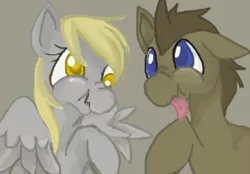 Size: 802x558 | Tagged: safe, artist:thelittledixie, derpibooru import, derpy hooves, doctor whooves, time turner, pegasus, pony, female, mare