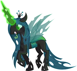 Size: 6500x6007 | Tagged: safe, artist:theshadowstone, derpibooru import, queen chrysalis, absurd resolution, magic, solo, tongue out