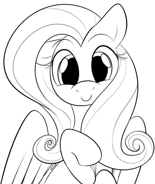 Size: 1398x1653 | Tagged: artist:dotkwa, derpibooru import, fluttershy, grayscale, monochrome, pixiv, safe, solo