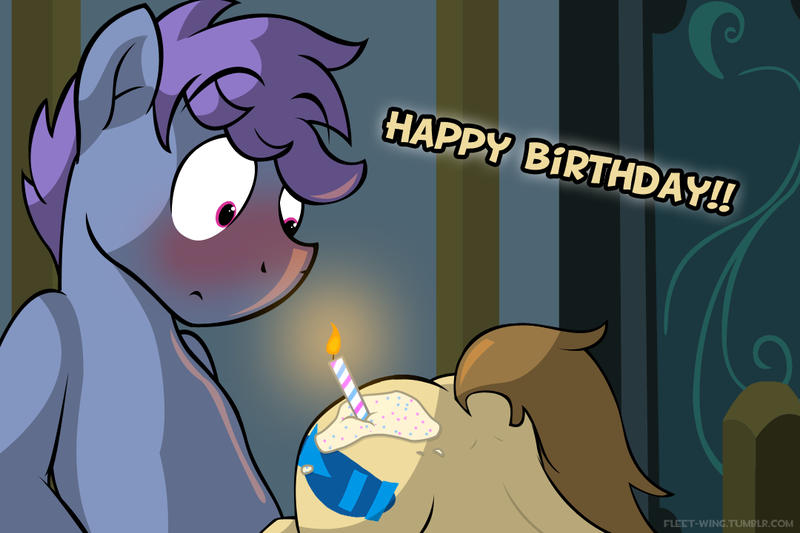 Size: 1080x720 | Tagged: artist:fleet-wing, birthday, cake, candle, derpibooru import, fleetdrip, frosting, gay, male, oc, oc:fleet wing, oc:windy dripper, plot, raised tail, suggestive, unofficial characters only, wax play