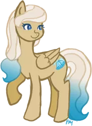 Size: 323x443 | Tagged: safe, artist:princess-madeleine, derpibooru import, oc, oc:bluebell breeze, unofficial characters only, pegasus, pony, cute, cutie mark, female, mare, smiling, solo