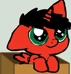 Size: 1185x1228 | Tagged: artist needed, source needed, safe, derpibooru import, oc, oc:cargo, unofficial characters only, alicorn, pony, alicorn oc, box, cute, pony in a box