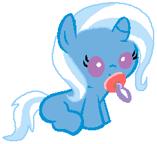 Size: 228x210 | Tagged: safe, artist:bronynel, derpibooru import, trixie, pony, baby, baby pony, baby trixie, base used, cute, pacifier, solo, twix-e