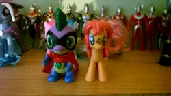 Size: 2592x1456 | Tagged: brushable, derpibooru import, humdrum, official, power ponies, safe, san diego comic con, sdcc 2014, spike, toy