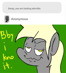 Size: 500x549 | Tagged: safe, artist:tooneyd, derpibooru import, derpy hooves, pegasus, pony, ask ditzy doo, ask, female, mare, tumblr