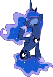 Size: 4803x7000 | Tagged: absurd resolution, artist:sir-teutonic-knight, derpibooru import, princess luna, safe, simple background, sitting, solo, transparent background, vector, yawn
