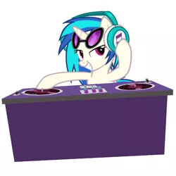 Size: 600x600 | Tagged: album, cover, derpibooru import, dj pon-3: mlp remixed, official, safe, turntable, vinyl scratch