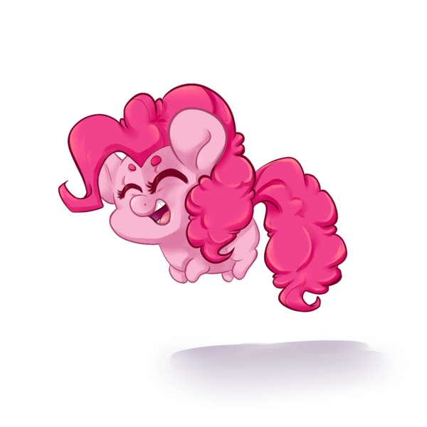 Size: 1200x1200 | Tagged: dead source, safe, artist:wlemin, derpibooru import, pinkie pie, earth pony, pony, blank flank, cute, eyebrows, eyes closed, female, happy, hilarious in hindsight, jumping, laughing, mare, missing cutie mark, open mouth, simple background, smiling, solo, teeth, transparent background, vector