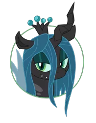 Size: 2162x2756 | Tagged: safe, artist:fuzon-s, artist:tyler611, derpibooru import, queen chrysalis, bedroom eyes, colored, fangs, looking at you, portrait, simple background, smiling, smirk, solo, transparent background