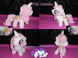 Size: 1024x766 | Tagged: artist:celestia-in-love, derpibooru import, filly, irl, photo, plushie, princess celestia, safe