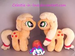 Size: 1024x768 | Tagged: applejack, artist:celestia-in-love, derpibooru import, irl, photo, plushie, safe