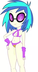 Size: 1472x2752 | Tagged: suggestive, derpibooru import, edit, vinyl scratch, equestria girls, bra, breasts, clothes, dripping, leaking, panties, pissing, show accurate, show accurate porn, smiling, underwear, underwear edit, urine, wetting
