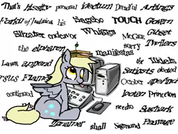 Size: 800x600 | Tagged: artist:trackpad mcderp, captcha, computer, derpibooru import, derpy hooves, safe, sandwich, solo, text