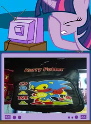 Size: 563x771 | Tagged: backpack, bag, barack obama, bootleg, crossover, derpibooru import, epic fail, exploitable meme, facehoof, fail, harry potter, meme, obligatory pony, safe, sonic the hedgehog, sonic the hedgehog (series), tulip, tv meme, twilight sparkle, you had one job