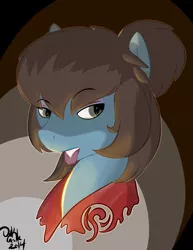 Size: 1700x2200 | Tagged: safe, artist:dark candle, derpibooru import, oc, oc:dark candle, unofficial characters only, earth pony, pony, bedroom eyes, clothes, color, colt, eyebrows, eyelashes, eyeshadow, femboy, girly, green eyes, lipstick, male, robe, solo, teeth