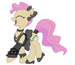 Size: 1209x1036 | Tagged: artist:cxfantasy, bracelet, clothes, derpibooru import, earring, high heels, idw, idw showified, mayor mare, necklace, non-dyed mayor, safe, simple background, solo, tail wrap, transparent background, vector, younger