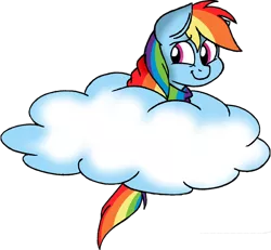 Size: 1660x1534 | Tagged: safe, artist:strangiesleepy, derpibooru import, rainbow dash, clothes, cloud, cute, dashabetes, scarf, simple background, solo, transparent background