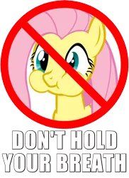 Size: 640x880 | Tagged: artist:danton-damnark, caption, cute, derpibooru import, edit, fluttershy, holding breath, puffy cheeks, reaction image, safe, sign, solo, stare master