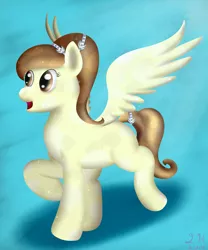 Size: 2500x3000 | Tagged: safe, artist:farondk, derpibooru import, oc, oc:ery, unofficial characters only, crystal pony, pony, happy, high res, solo