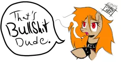 Size: 1280x657 | Tagged: artist:thethunderpony, cigarette, derpibooru import, oc, oc:kim bassline, safe, smoking, solo, unofficial characters only, vulgar