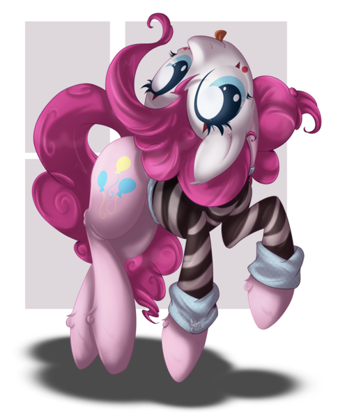 Size: 876x1083 | Tagged: safe, artist:sip, derpibooru import, pinkie pie, clothes, costume, face paint, mime, simple background, solo, tongue out, transparent background