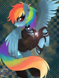 Size: 1024x1335 | Tagged: artist:xxmoondropsxx, clothes, derpibooru import, rainbow dash, safe, solo