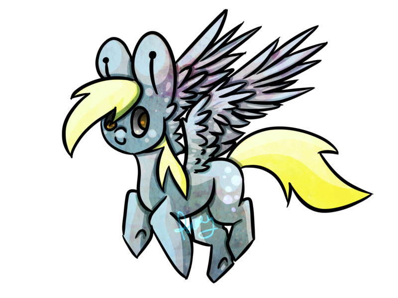 Size: 1600x1200 | Tagged: safe, artist:fusionflyer, derpibooru import, derpy hooves, pegasus, pony, female, flying, impossibly large ears, mare, simple background, solo, spread wings