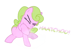 Size: 2048x1536 | Tagged: artist:proponypal, background pony, daisy, derpibooru import, eyes closed, flower wishes, mucus, nostrils, safe, simple background, sitting, sneezing, sneezing fetish, snot, solo, spit, spray, transparent background
